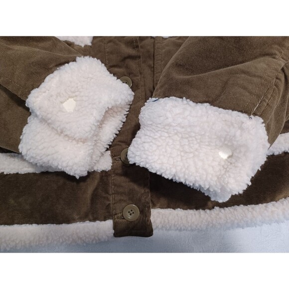 FREE ASSEMBLY CORDUROY JACKET WITH FAUX SHEARLING TRIM WOMENS SIZE SM (4-6) - Picture 5 of 10